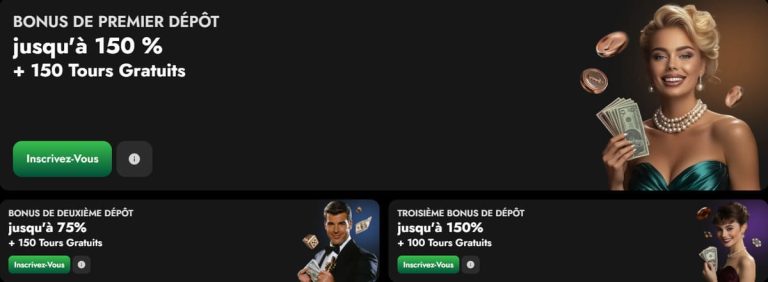 Oscarspin Casino bonus bienvenue