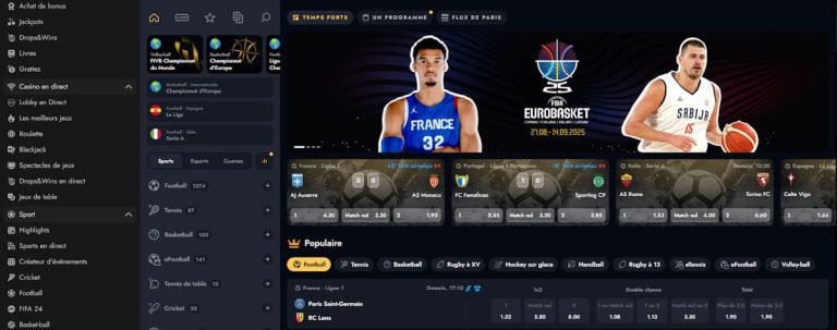 Oscarspin Casino paris sportifs