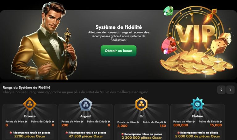 Oscarspin Casino programme VIP